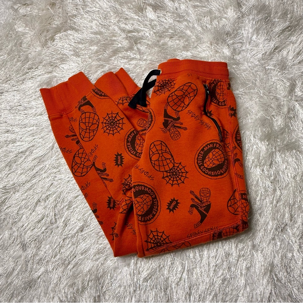 Vibrant Orange Spider-Man Joggers